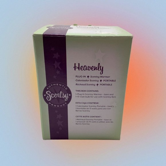 Scentsy Warmer Heavenly Angel Plug-In Cream And Gold Retired 2010 Nightlight - Picture 11 of 15